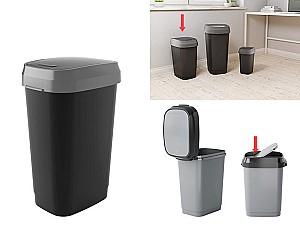 Cos de gunoi KIS cu capac batant 25l negru