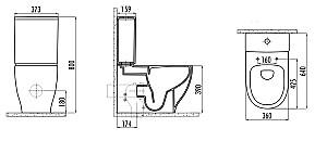 Vas WC Creavit Mare MA361.001/MA410/KC1703.02.00/IT5130 RimOff