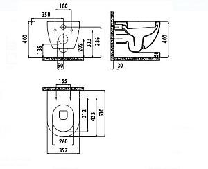 Vas WC Creavit Free FE320-11MB/KC0903.01.0100E