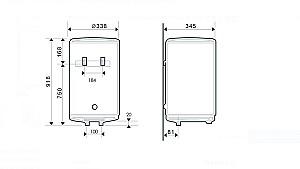 Boiler electric Atlantic O’Pro Slim 50 L PC