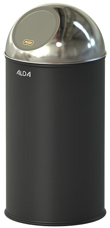 Cos de gunoi Alda Metal Negru 20L
