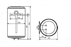 Boiler electric Atlantic O Pro Steatite 80L VM