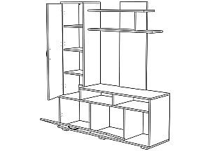 Living ML Mobila ML-4 Stejar Karft Auriu/Alb