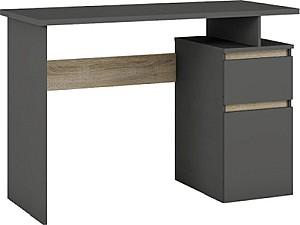 Masa de birou MG-Plus Table 4 1.4m graphite/oak sonoma