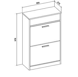 Dulap pentru incaltaminte MG-Plus Sydney Grafit(Gri)/Alb