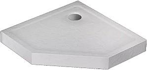 Cadita de dus New Trendy Mild Stone Pentagonal White B-0540