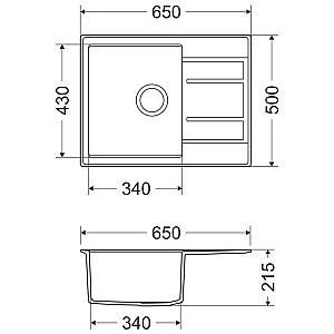 Chiuveta de bucatarie Milo Retto RET.P.1KKO-A Pure Sand