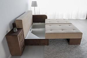 Canapea coltar IM Madrid Dream Velvet 202.13 (Bej) / 202.17 (Maro)