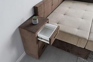 Canapea coltar IM Madrid Dream Velvet 202.13 (Bej) / 202.17 (Maro)