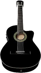 Chitara clasica Harley Benton CG200CE-BK Bundle