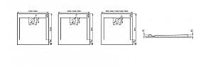Cadita de dus Polimat VEGAR White 120x90x1.5×4.5