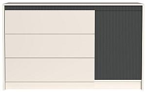 Comoda Yasen Monako KOM1D3S Cașmir (Bej) / Elegant Gri Softtouch