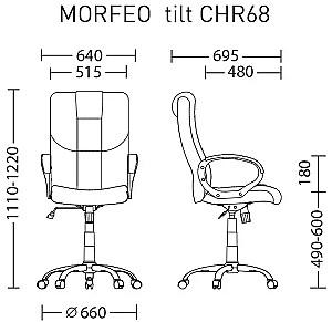 Fotoliu de birou Nowy Styl Morfeo (CHR68) Soro-23(Bej)
