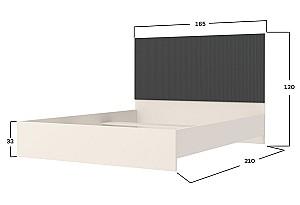 Set dormitor Yasen Monako Nr.1 Cașmir (Bej) / Elegant Gri Softtouch