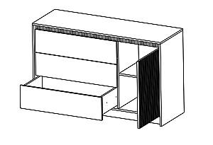 Set dormitor Yasen Monako Nr.1 Cașmir (Bej) / Elegant Gri Softtouch