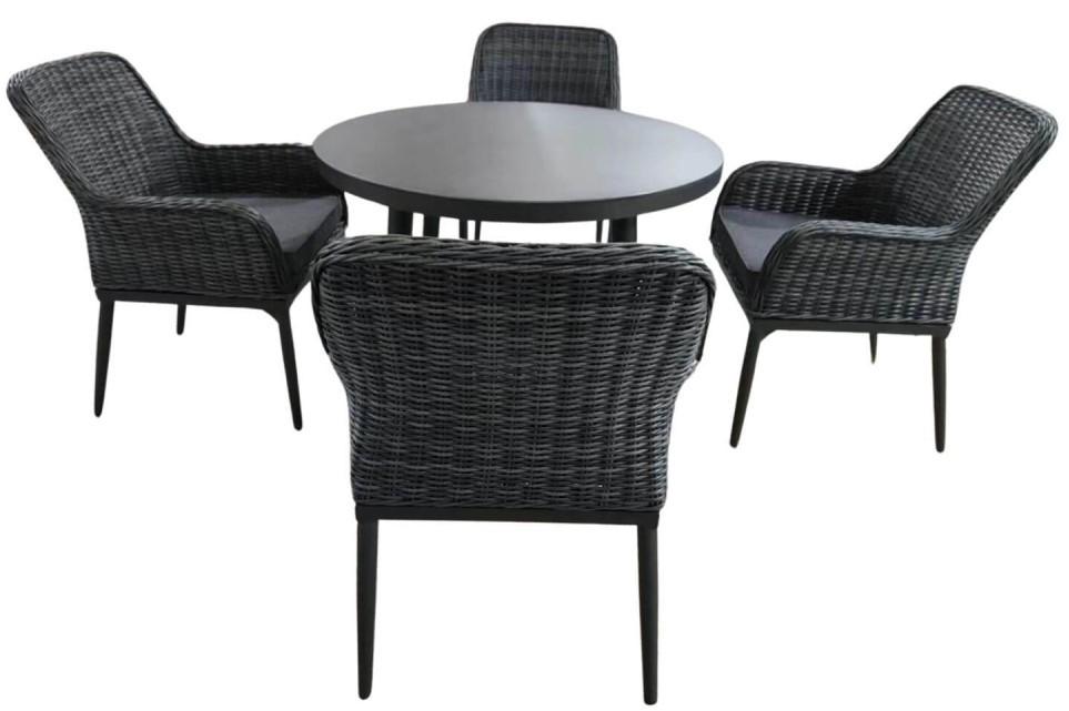 Set mobila de gradina Sonmez HOLA CREATIV Antracit (Gri)