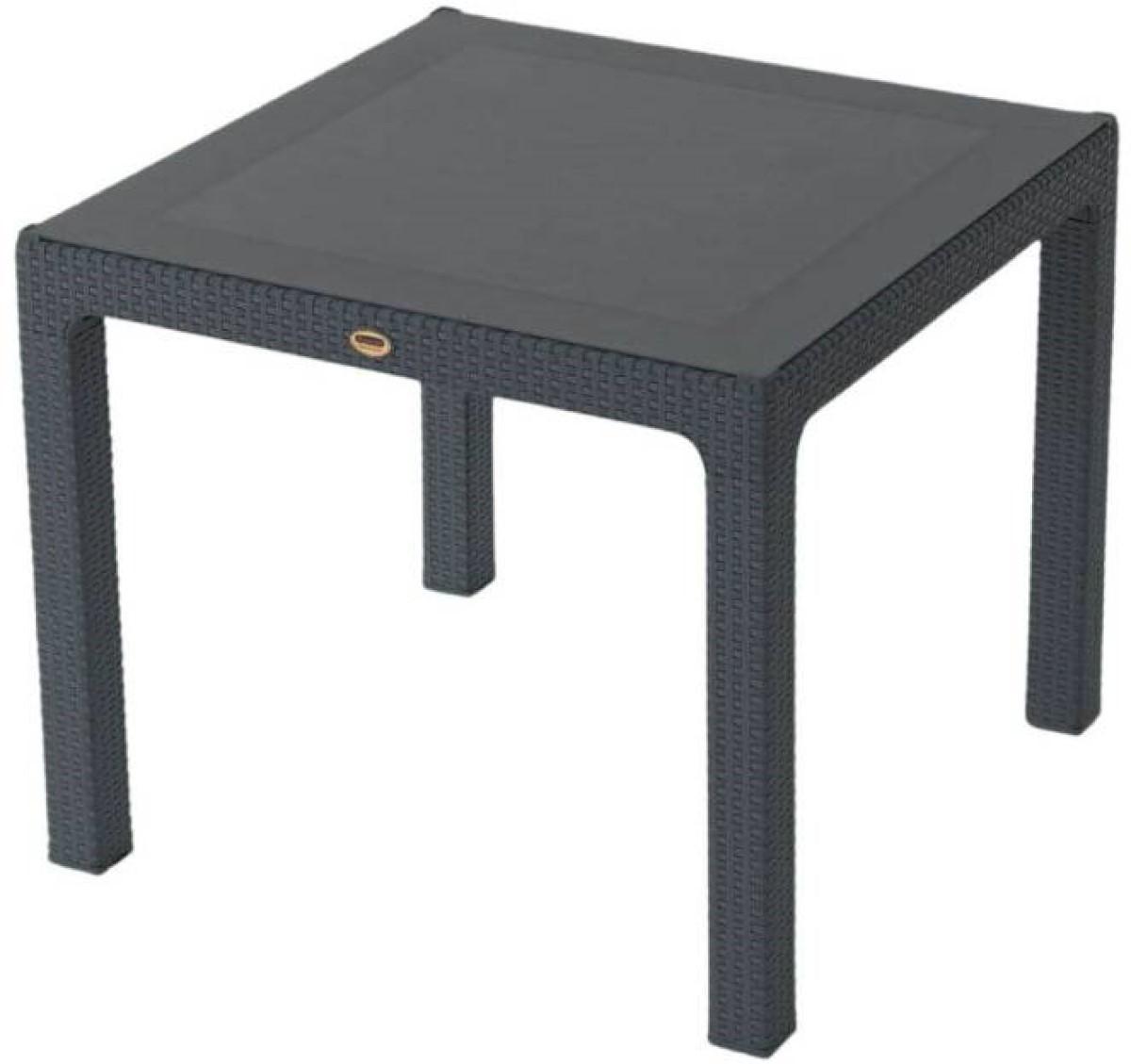 Masa de gradina Sonmez Elit Rattan (cu sticla) 90x90 Antracit