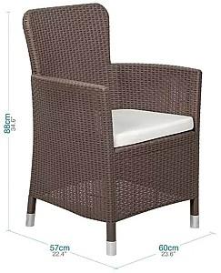 Set mobila de gradina Sonmez Capri Star Mocca (maro)