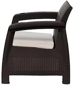 Set mobila de gradina Sonmez Ferrara Star Wengue (maro)