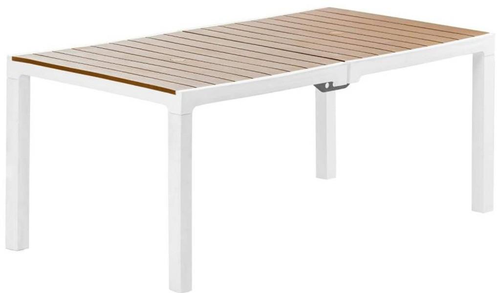 Masa de gradina Sonmez Madeira Caramell/Alb 180x90