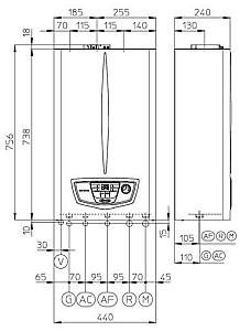 Cazan pe gaz Immergas Eolo Mythos D 24 KW