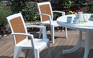 Scaun terasa KingGarden Sapphire White