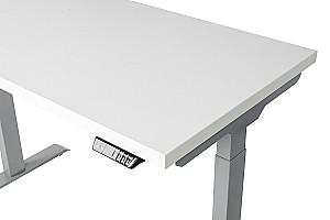 Masa de birou CUSTÓ FlexiDesk Alb/Antracit (Gri) 140x70 cm