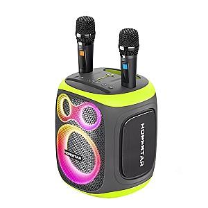 Boxa portabila Hopestar Party 130 with 2 Wireless Microphones Black