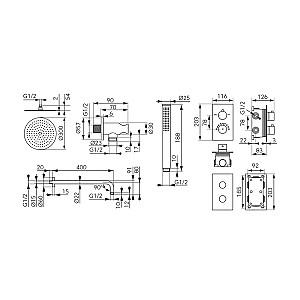 Set de duș FDESIGN FD1-TS07-7SET1-11