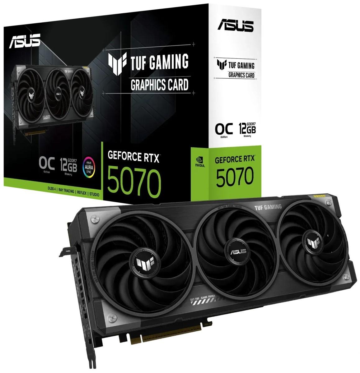 Placa video Asus GeForce RTX 5070 TUF Gaming OC 12GB