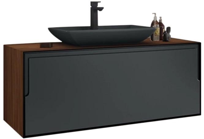 Dulap sub lavoar Orka Craft 100 Kompact laminat Ceviz