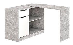 Masa de birou KompaniT C-M 2 Atelie Deschis (Gri) / Alb