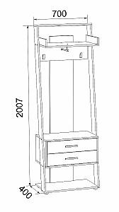 Antreu KompaniT Zlata-2 Alb / Stejar Sonoma (Bej)