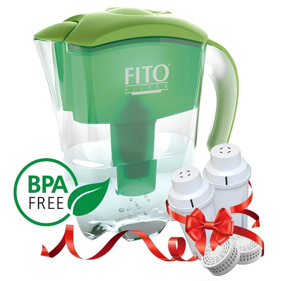 Cană filtrantă pentru apă Fito Filter Gold verde