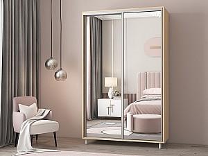 Dulap-cupe Mobildor Lux Aron-P 130 (2 oglinzi) Stejar Sonoma