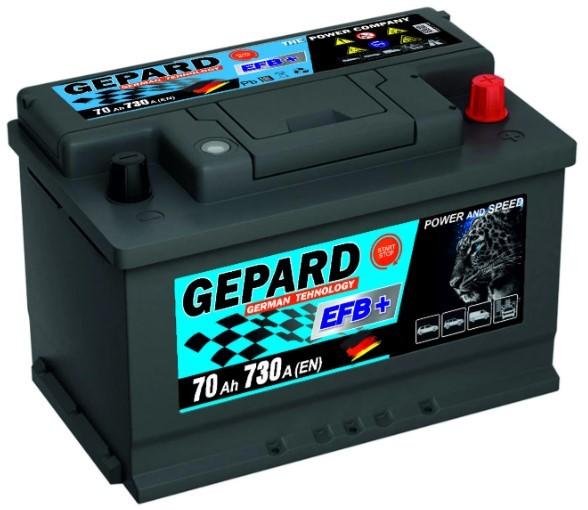 Acumulator auto GEPARD 70Ah EFB START STOP 700A