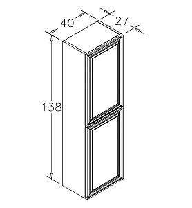 Dulap penal Orka Design 138x40x27 White
