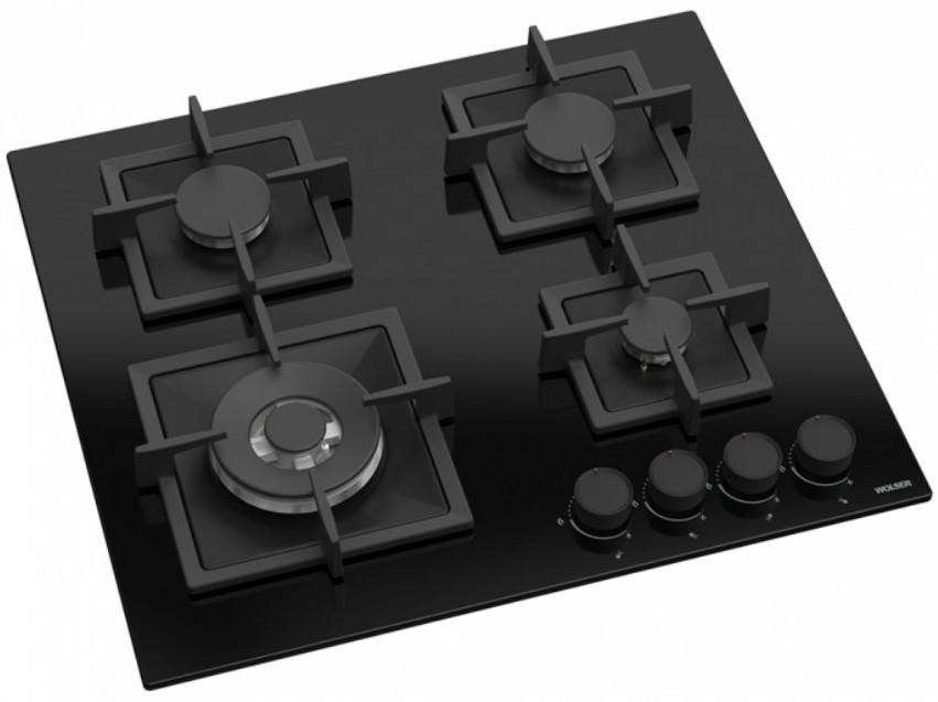 Plita pe gaz incorporabila Wolser WL-F 6410 TURBO BLACK GL FFD