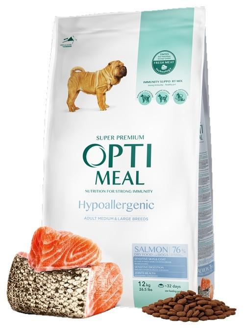 Hrana uscata pentru caini Optimeal Adult Medium&Large Breeds Salmon 12kg