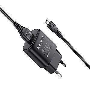 Incarcator telefon Jokade Wall Charger with Cable USB to Micro-USB Single Port 3A Kaer Black