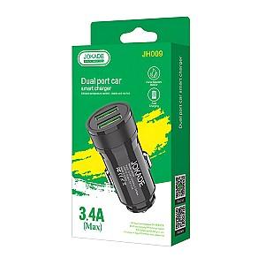 Incarcator auto Jokade 2*USB-A 3.4A JH009 Black