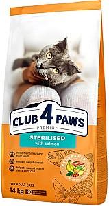 Hrana uscata pentru pisici Club4Paws Adult Cats Sterilised Salmon 14kg