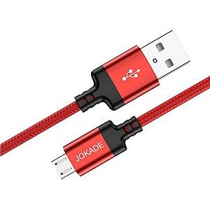 USB сablu Jokade USB to Micro USB Junlian 5A 1m JA001 Red