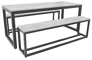 Set mobila de gradina DP Masă+2 Banchete