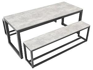 Set mobila de gradina DP Masă+2 Banchete