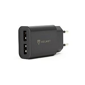 Incarcator telefon HELMET Wall Charger 2xUSB 2.4A Black