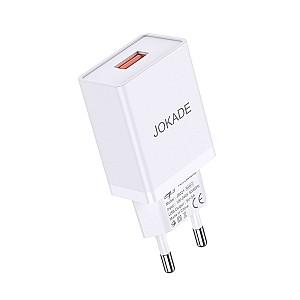 Incarcator telefon Jokade USB to Micro-USB Single Port 5A JB022 White