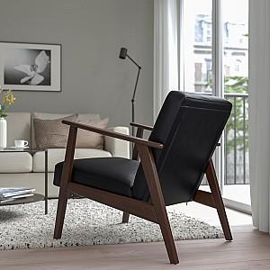 Fotoliu IKEA Ekenaset/Jonsbyn Negru