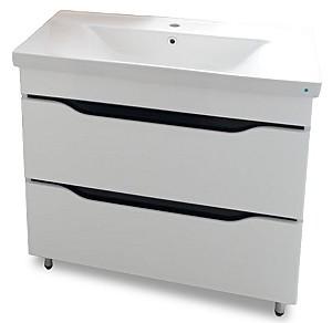 Dulap sub lavoar S-M Print(Sava) 90cm Alb/Dunga Negru