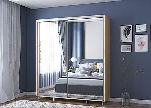 Dulap-cupe Mobildor Lux Aron-P 200 (2 oglinzi) Stejar Sonoma